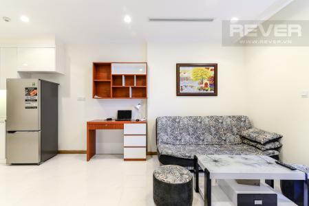 Phòng Khách Căn hộ Vinhomes Central Park 1 phòng ngủ tầng cao L3 nội thất đầy đủ