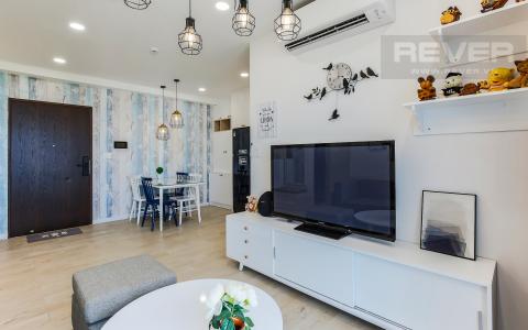 Phòng Khách Căn hộ Happy Residence 2 phòng ngủ tầng trung tháp B nội thất đầy đủ