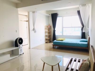 Phòng ngủ căn hộ Galaxy 9 Bán căn hộ tầng cao Galaxy 9, Quận 4, thiết kế hiện đại, đầy đủ nội thất.