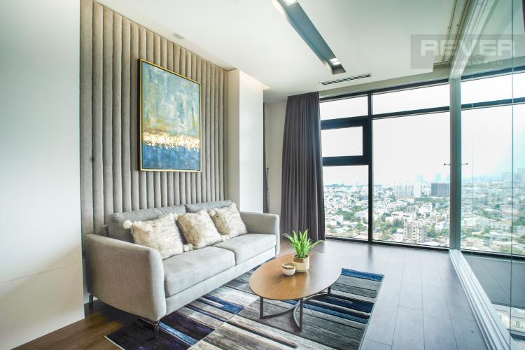 Phòng khách tầng trên Penthouse Jamila Khang Điền Bán Penthouse Jamila Khang Điền 3PN, diện tích 243m2, thiết kế thông tầng, đầy đủ nội thất cao cấp, view sông và thành phố