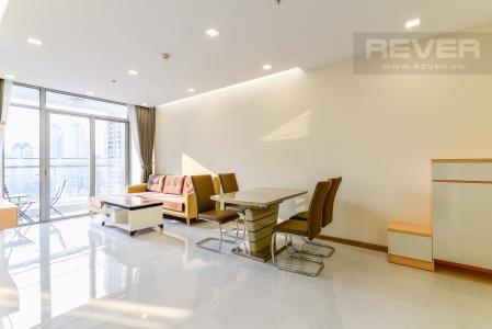 Phòng Khách Căn hộ Vinhomes Central Park 2 phòng ngủ tầng trung P7 full nội thất