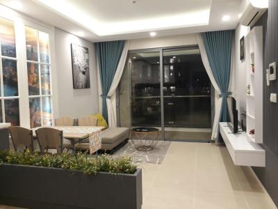 Phòng khách Diamond Island Quận 2  Căn hộ view nội khu Diamond Island đầy đủ nội thất sang trọng.