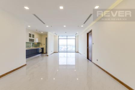 Phòng khách Căn hộ Vinhomes Central Park 3 phòng ngủ tầng cao P5 view sông