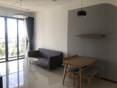 Phòng khách One Verandah Quận 2 Căn hộ One Verandah view thành phố, nội thất cơ bản.