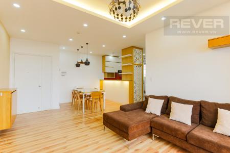 Phòng Khách Căn hộ tầng cao chung cư Bình Khánh thiết kế đẹp, đầy đủ tiện nghi