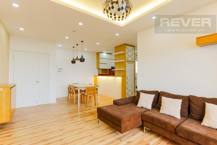 Phòng Khách Căn hộ tầng cao chung cư Bình Khánh thiết kế đẹp, đầy đủ tiện nghi