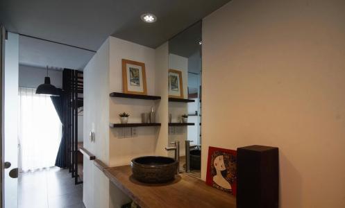 Phòng bếp Masteri Thảo Điền Quận 2 Căn hộ Masteri Thảo Điền view sông, nội thất đầy đủ.