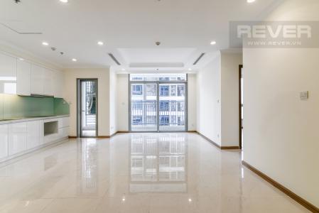 Phòng Khách Căn hộ Vinhomes Central Park 3 phòng ngủ tầng cao L4 nhà trống