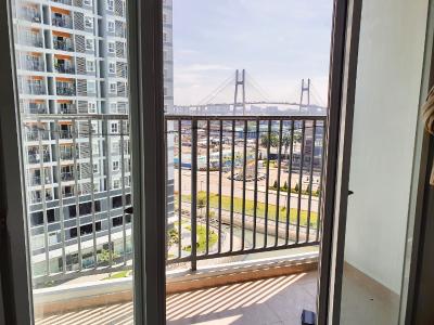 Ban công Jamona City Quận 7 Căn hộ Jamona City tầng 8, view thành phố, nội thất đầy đủ.