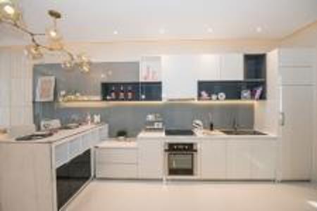 phòng bếp nhà mẫu căn hộ River Panorama Bán căn hộ tầng cao River Panorama, view thành phố thoáng mát.