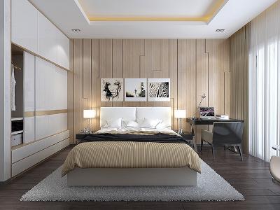 Phòng ngủ căn hộ City Gate 3 Căn hộ City Gate 3 nội thất cơ bản 1 phòng ngủ view thành phố  .