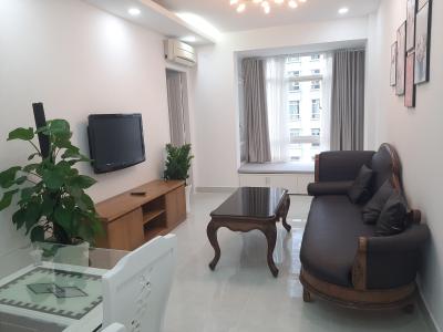 Phòng khách căn hộ Sky Garden 3 Căn hộ Sky Garden 2 phòng ngủ thiết kế hiện đại, view thành phố.