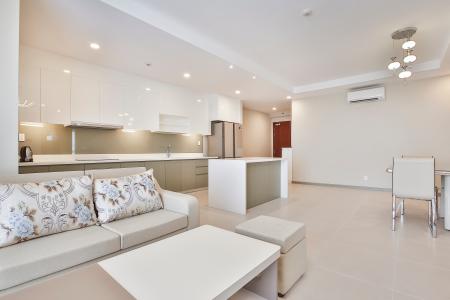 Phòng Khách Căn hộ The Gold View 3 phòng ngủ tầng cao tháp B view sông