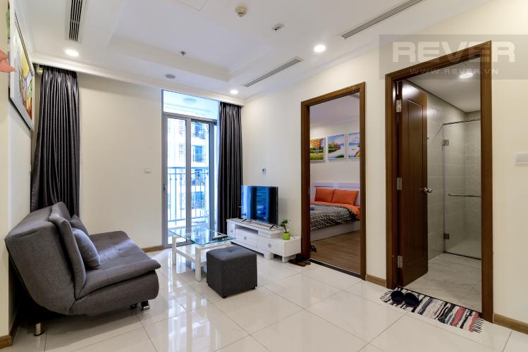 Phòng Khách Bán căn hộ Vinhomes Central Park 1PN, tầng trung, diện tích 50m2, đầy đủ nội thất