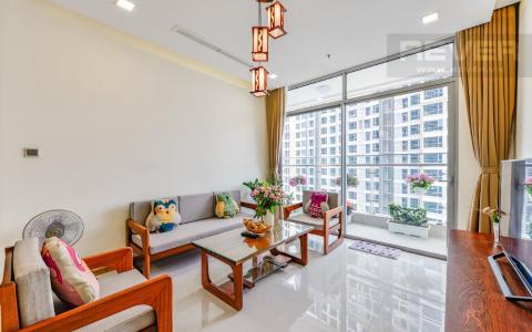 Bán hoặc cho thuê căn hộ Vinhomes Central Park 2PN, tầng cao, đầy đủ nội thất, view sông thoáng đãng