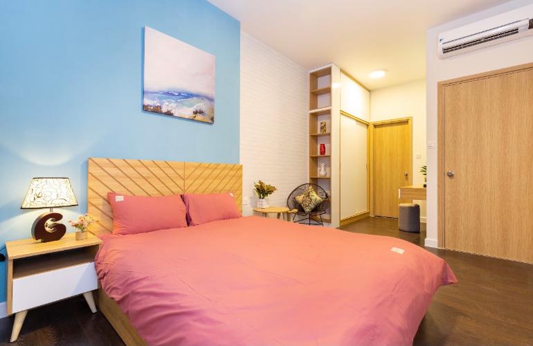 Phòng ngủ căn hộ The Sun Avenue Căn hộ The Sun Avenue nội thất hiện đại, view thành phố sầm uất.