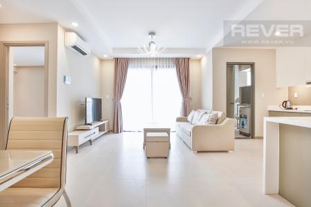 Phòng Khách Căn hộ The Gold View 3 phòng ngủ tầng cao tháp B view sông