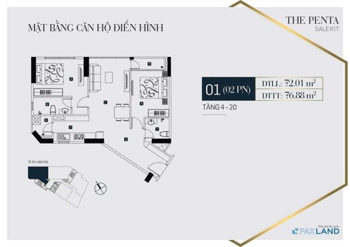 THE PENTA - Mặt bằng căn hộ The Penta