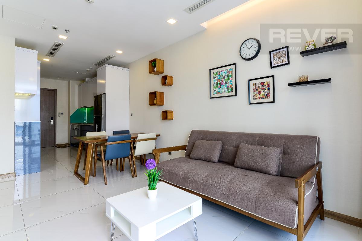 _DSC3955 Bán căn hộ Vinhomes Central Park 1PN, tháp Park 7, đầy đủ nội thất, view hồ bơi và mé sông