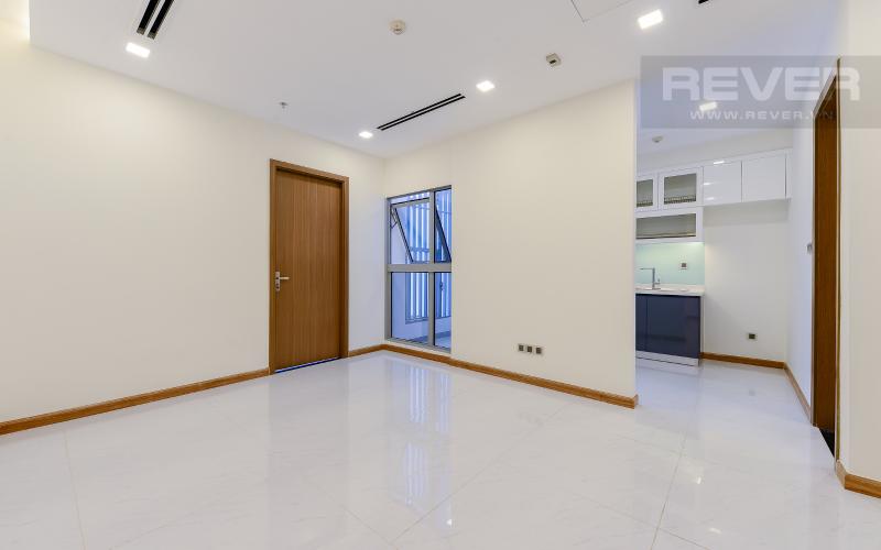 phòng khách Căn OfficeTel Vinhomes Central Park 1 phòng ngủ tầng thấp Park 1 nội thất cơ bản