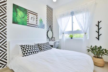 Nhà mẫu căn hộ Topaz Home 2, Quận 9  Căn hộ Topaz Home 2 tầng 9 bàn giao nội thất cơ bản, 3 phòng ngủ.