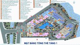 SaFira Khang Điền - Mặt bằng tổng thể tầng 1 SaFira Khang Điền
