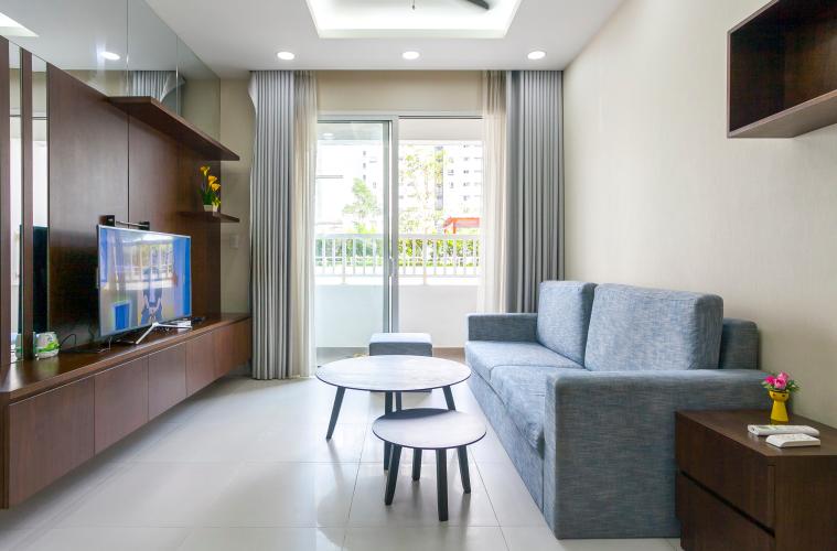 Phòng Khách Căn hộ Lexington 3 phòng ngủ tầng thấp LA đầy đủ nội thất