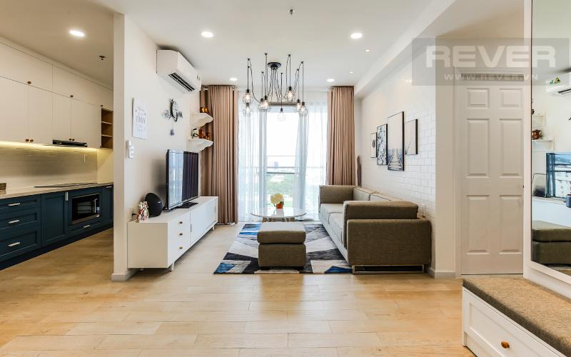 Phòng Khách Căn hộ Happy Residence 2 phòng ngủ tầng trung tháp B nội thất đầy đủ