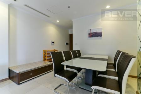 Phòng ăn căn hộ VINHOMES CENTRAL PARK Cho thuê căn hộ Vinhomes Central Park 2PN, tháp Landmark 3, đầy đủ nội thất, view thành phố