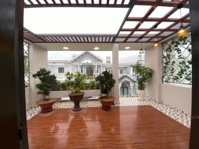 Sân thượng nhà phố Nhà Bè Bán nhà 3 tầng hẻm 52 Đào Tông Nguyên, Nhà Bè, sổ hồng