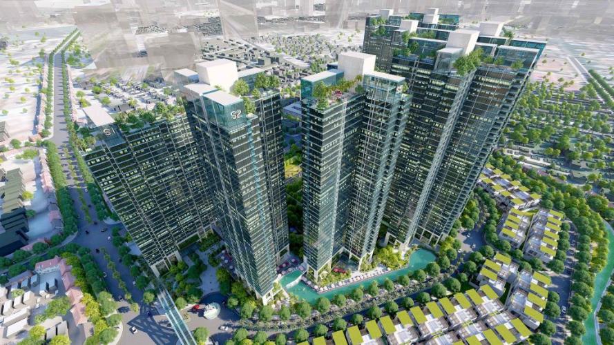 Tổng quan dự án Sunshine City Saigon Căn hộ Sunshine City Sài Gòn tầng cao, ban công hướng Tây Bắc.