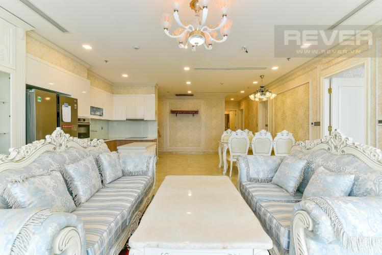 Phòng khách căn hộ VINHOMES GOLDEN RIVER Bán hoặc cho thuê căn hộ Vinhomes Golden River 3PN, đầy đủ nội thất, view sông Sài Gòn và Bitexco