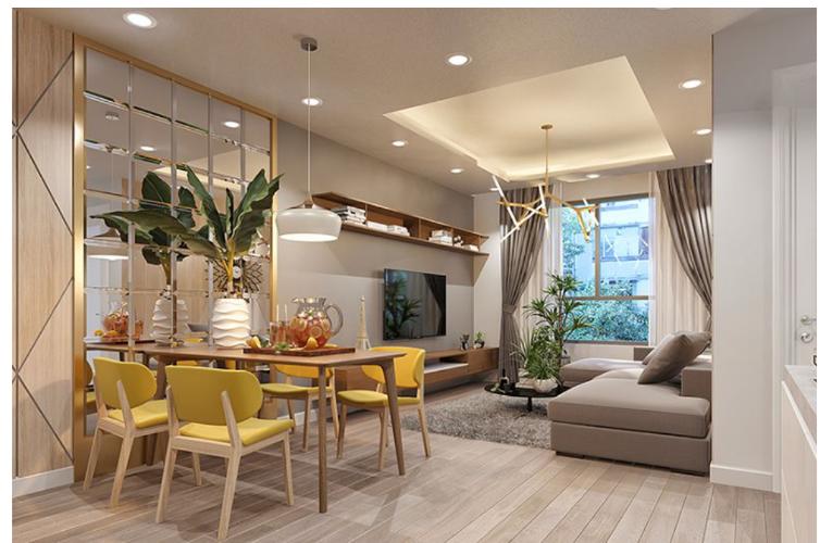 Phối cảnh căn hộ Topaz Elite Căn hộ Topaz Elite tầng thấp, 2 phòng ngủ, view thành phố.