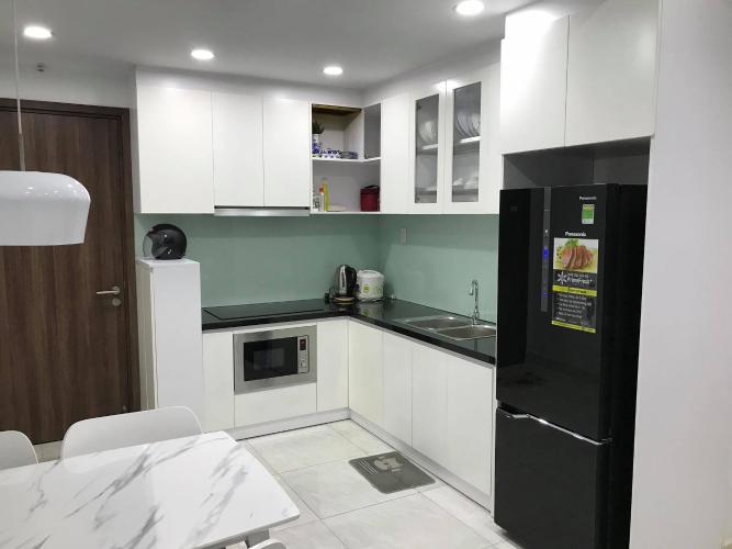 Phòng bếp căn hộ Thủ Thiêm Garden, Quận 9 Căn hộ Thủ Thiêm Garden tầng 10 đón view sông mát mẻ, đầy đủ nội thất.