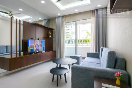 Phòng Khách Căn hộ Lexington 3 phòng ngủ tầng thấp LA đầy đủ nội thất