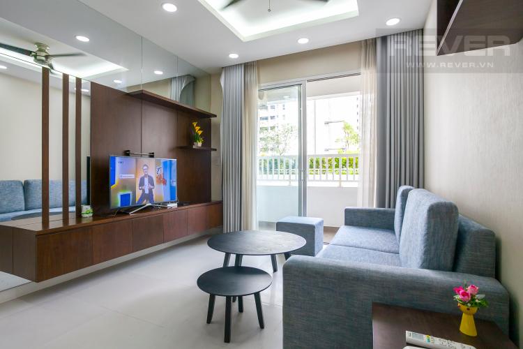 Phòng Khách Căn hộ Lexington 3 phòng ngủ tầng thấp LA đầy đủ nội thất