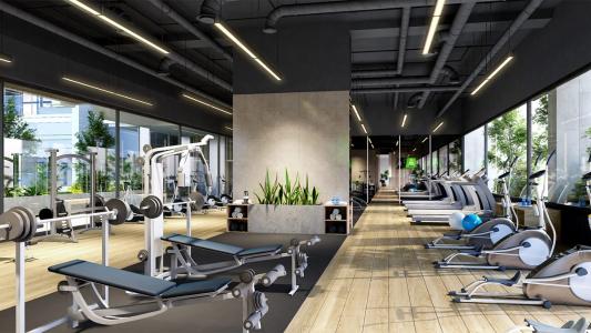 Tiện ích Cetana Thủ Thiêm, Quận 2 Căn hộ Officetel Cetana Thủ Thiêm nội thất cơ bản, view nội khu.