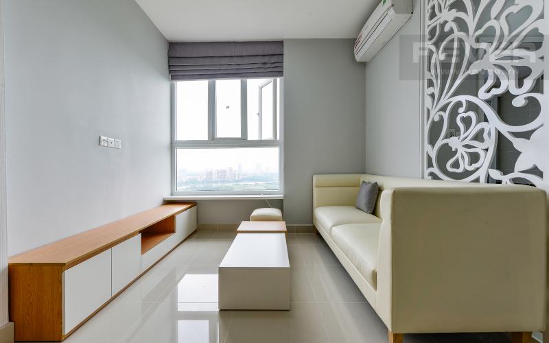 Phòng khách Căn góc The Park Residence tầng cao, view đẹp tháp B2