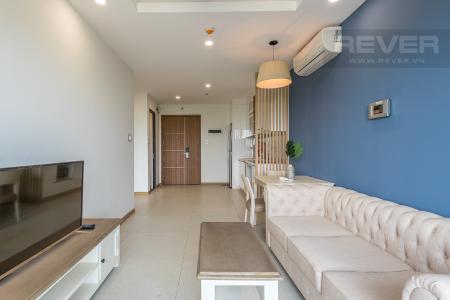 Phòng khách căn hộ NEW CITY THỦ THIÊM Cho thuê căn hộ New City Thủ Thiêm 1PN, tầng thấp, đầy đủ nội thất, view thoáng