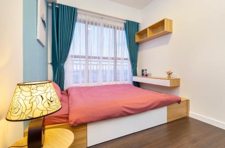 Phòng ngủ căn hộ The Sun Avenue Căn hộ The Sun Avenue nội thất hiện đại, view thành phố sầm uất.