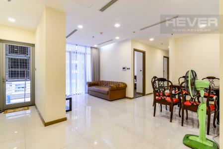 Phòng Khách Căn hộ Vinhomes Central Park 3 phòng ngủ tầng cao Park 2 hướng Nam, full nội thất