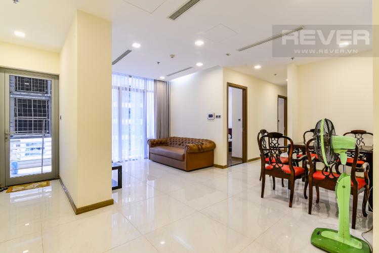 Phòng Khách Căn hộ Vinhomes Central Park 3 phòng ngủ tầng cao Park 2 hướng Nam, full nội thất