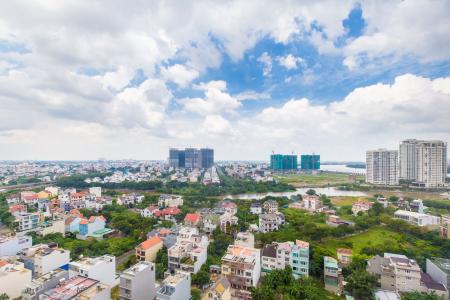 View cảnh căn hộ The Sun Avenue Căn hộ The Sun Avenue tầng trung, view thành phố nhộn nhịp.