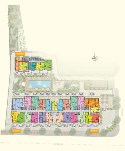 Layout Moonlight Park View Căn hộ Moonlight Park View tầng trung, 2 phòng ngủ, view nội khu.