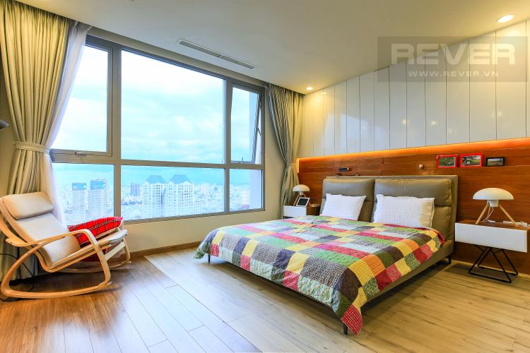 Phòng ngủ chính Căn góc Vinhomes Central Park tầng cao Central 3 view sông