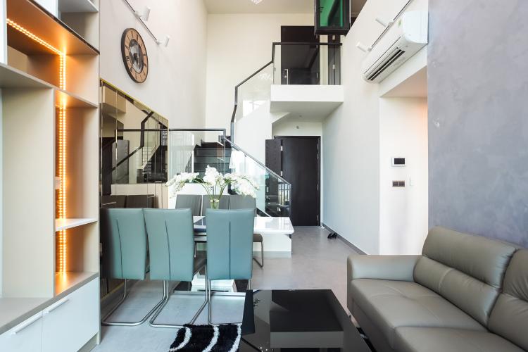 Phòng khách căn hộ FELIZ EN VISTA Cho thuê căn hộ Feliz en Vista tầng thấp, diện tích 102.58m2 - 2 phòng ngủ