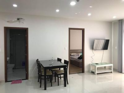 căn hộ Grand Riverside, quận 4 Căn hộ Grand Riverside tầng 10 nội thất đầy đủ, view sông mát mẻ.