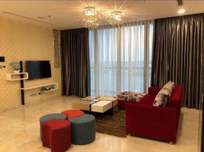 Phòng khách căn hộ VINHOMES GOLDEN RIVER Bán căn hộ Vinhomes Golden River 3PN, đầy đủ nội thất, view sông và Bitexco