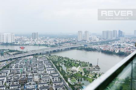 View Căn góc Vinhomes Central Park 3 phòng ngủ tầng cao Park 5 view sông