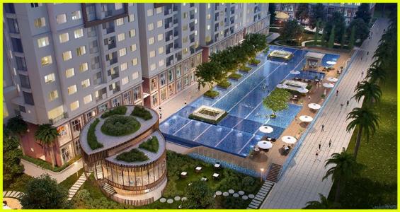 The Park Residence, Nhà Bè Căn hộ The Park Residence tầng thấp, ban công hướng Đông Nam.